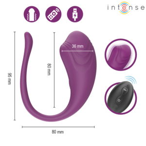 INTENSE - OLIVIA PURPLE UOVO VIBRANTE CON TELECOMANDO - immagine 6